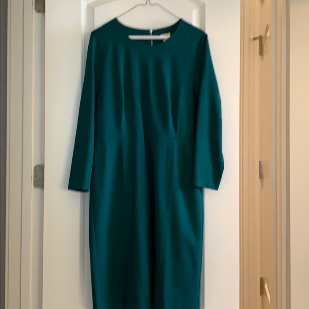 J. Crew Teal Midi Dress